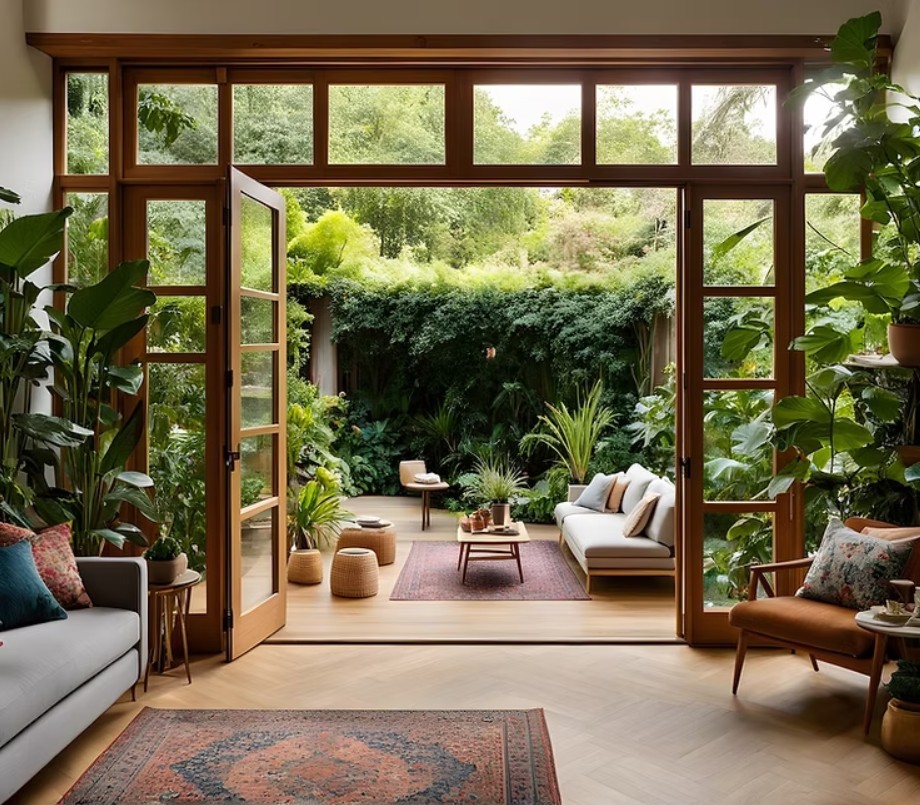 What are the most used materials for biophilic decoration? A guide to biophilia in design 1 Biophilia in design: glass transparency connects indoors outdoors