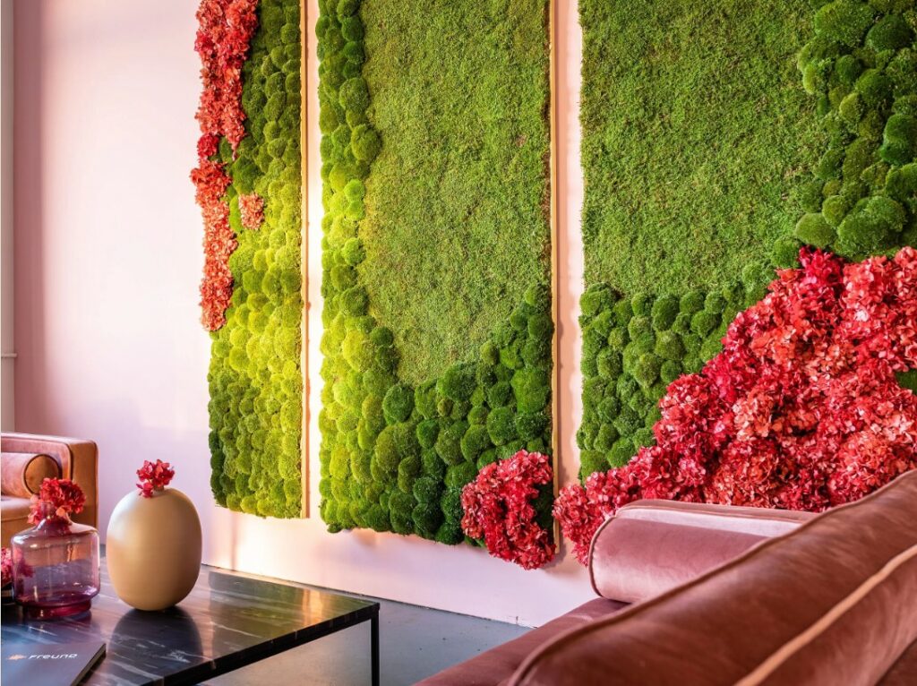 What are the most used materials for biophilic decoration? A guide to biophilia in design 2 moss walls archiproducts